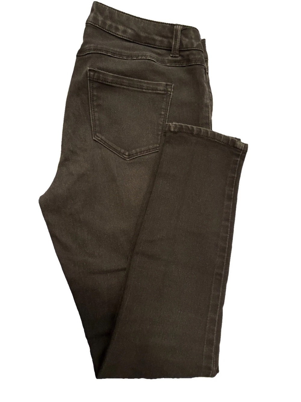 D. Jeans Women’s Jeans Black Denim Ankle Slim Fit Stretch Flat Front 5 Pocket